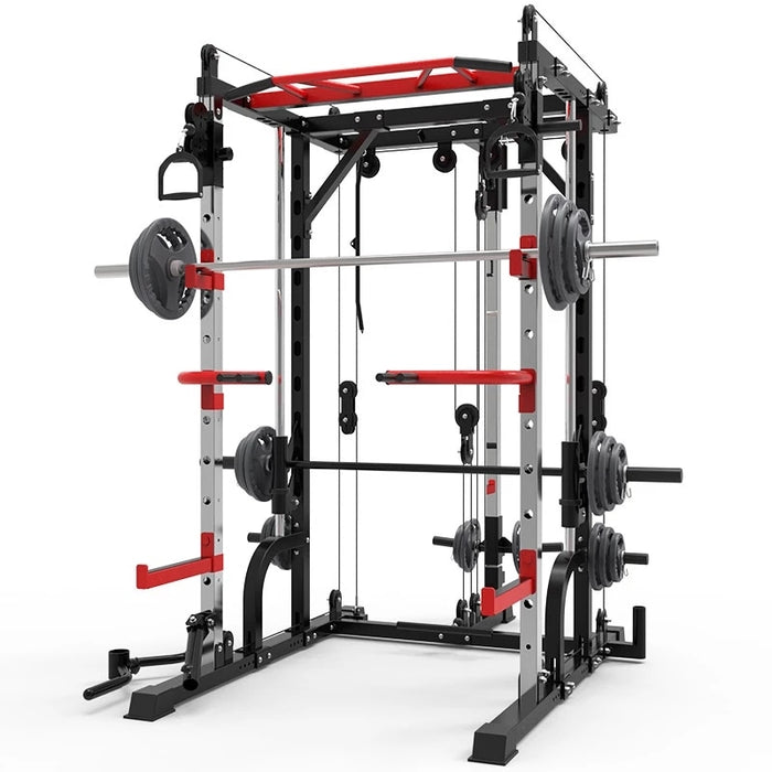 "Athletic Space Compact Home Gym for Full-Body Workouts"