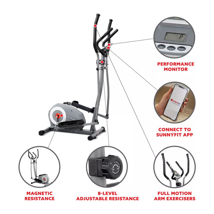 Sunny Health & Fitness Power Stride Elliptical